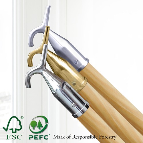Pole hook opener for sash - pole,